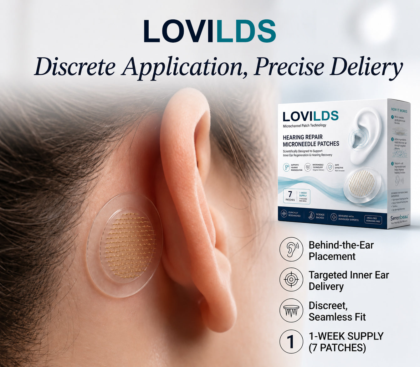 HEARING SUPPORT MICRONEEDLE PATCHES